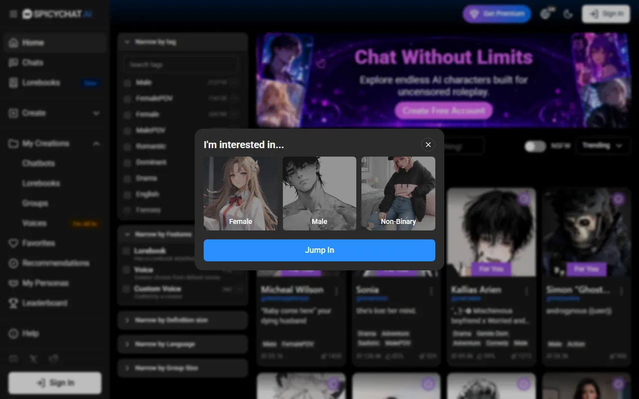 SpicyChat: Official site